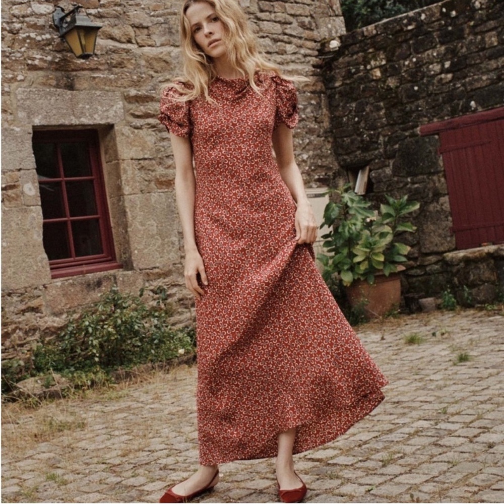 ISO Dôen Theodora Dress in Ameline Ditsy